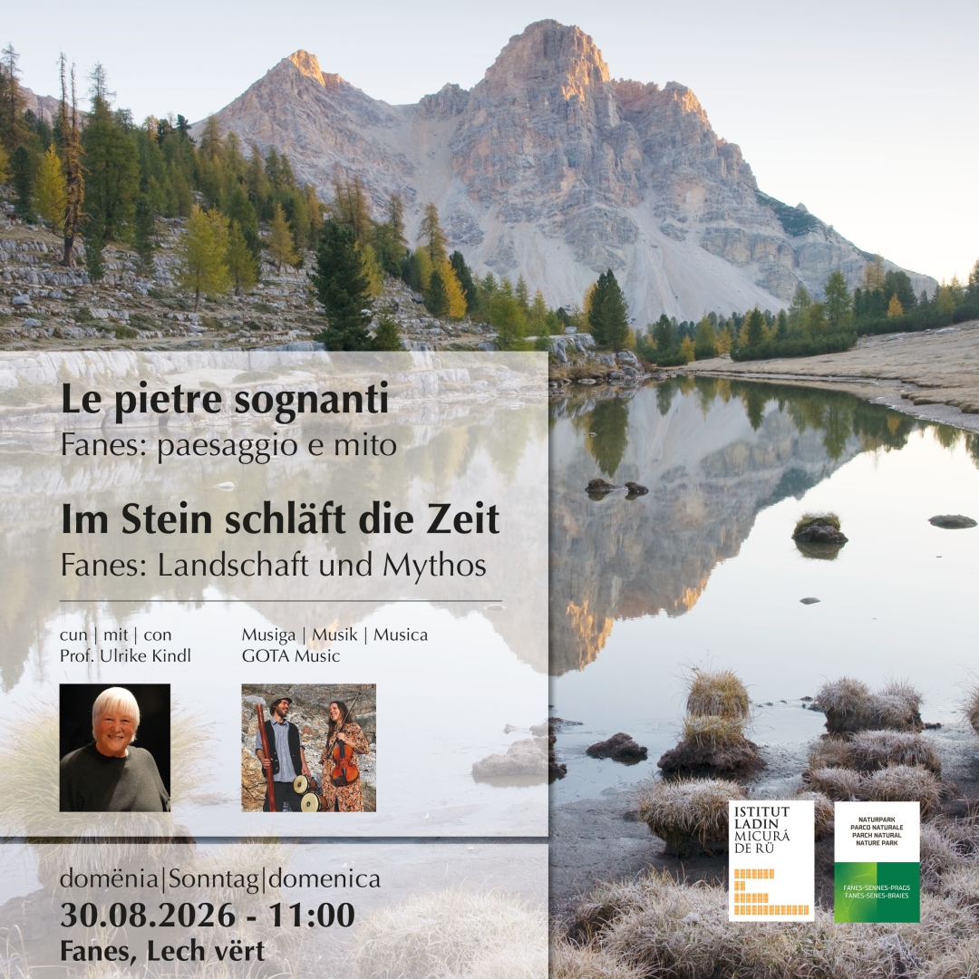 Le pietre sognanti - Fanes: paesaggio e mito

Im Stein schläft die Zeit - Fanes: Landschaft und Mythos